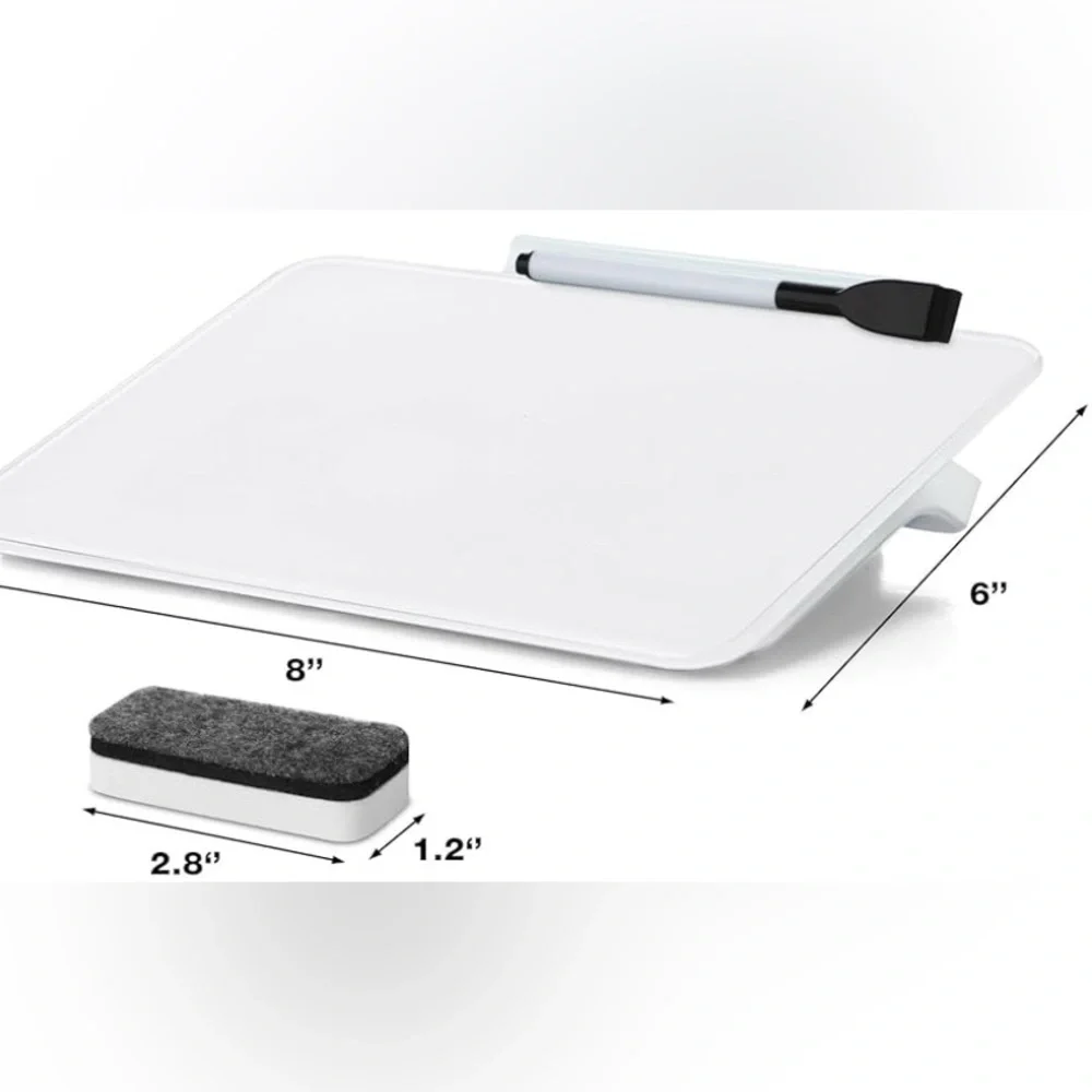 Small Glass Desktop Whiteboard